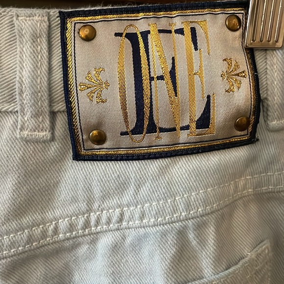 Vintage Escada One Powder Blue High Waist Tapered Jeans Size 38 - Picture 13 of 16